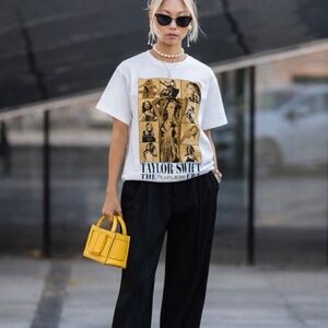 Vintage Taylor Swift Fearless Era Graphic Tee Shirt